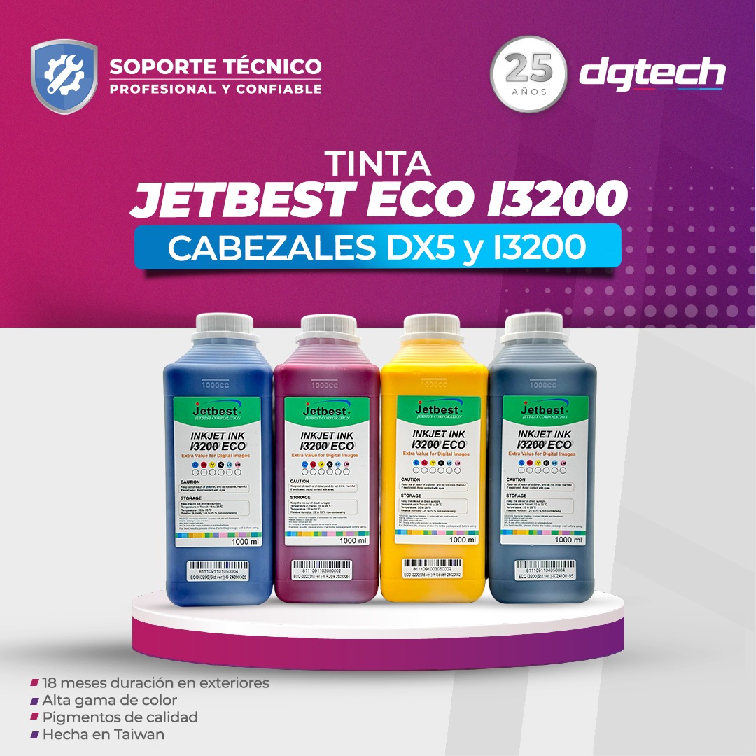 DGtech - 💧 Tinta JETBEST ECO I3200. Rendimiento que se ve... y que dura ...