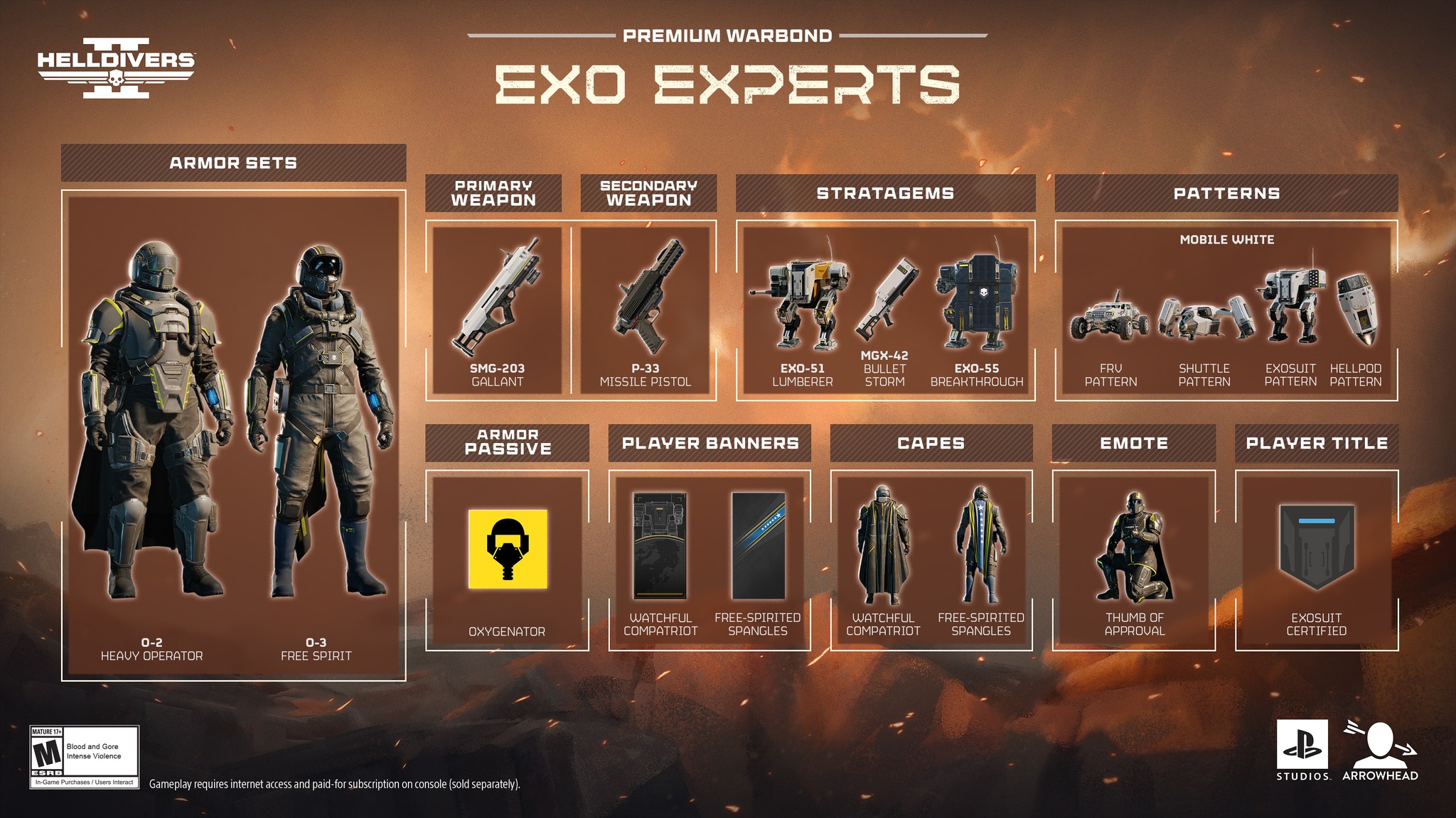 Helldivers 2: The Exo Experts Warbond drops 28th April