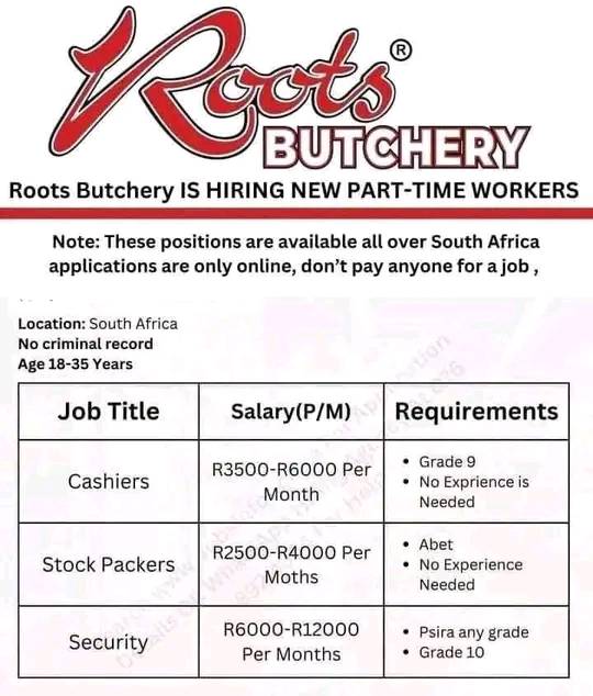 Apply jobs with or without Matric | Facebook
