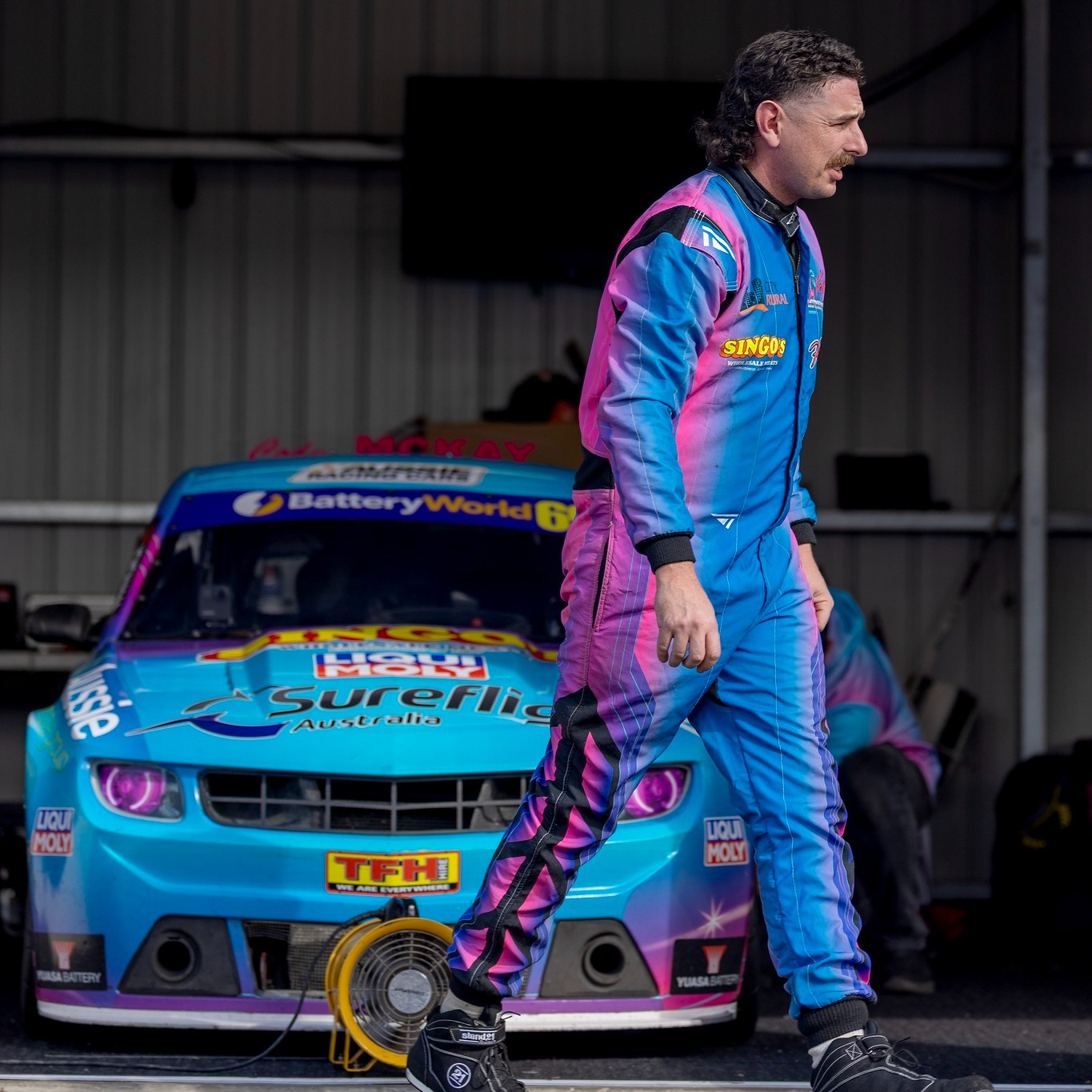 Chicane - He’s that excited to race, he’s suited up and started walking ...