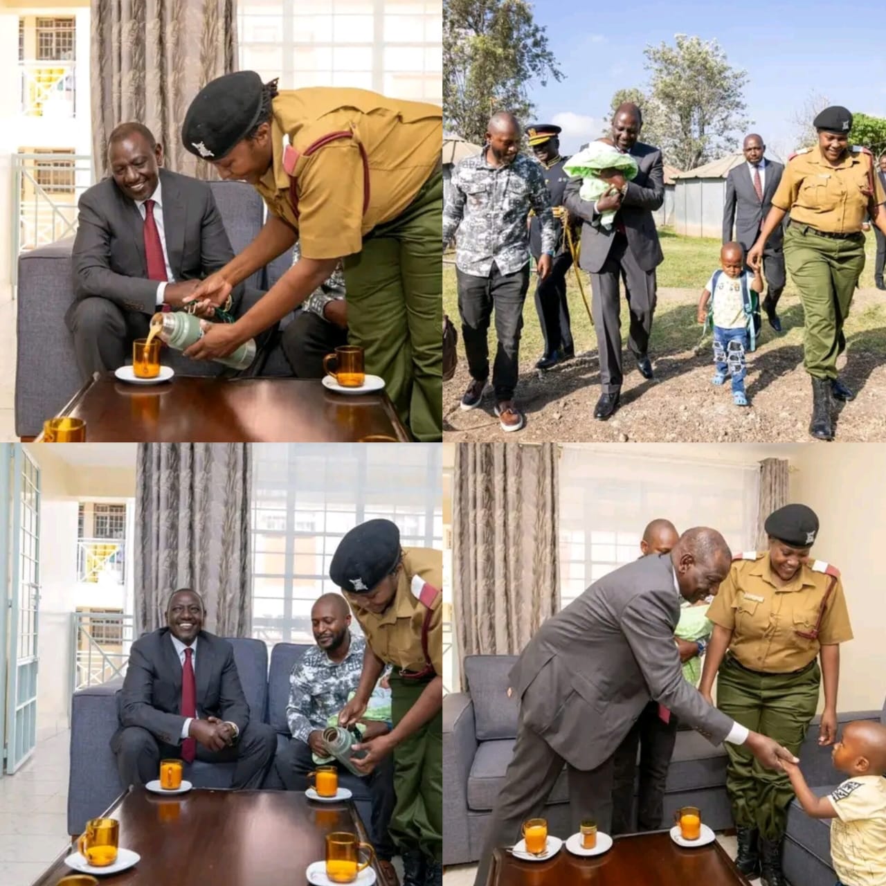 7 News - President William Ruto officially opened new police housing ...