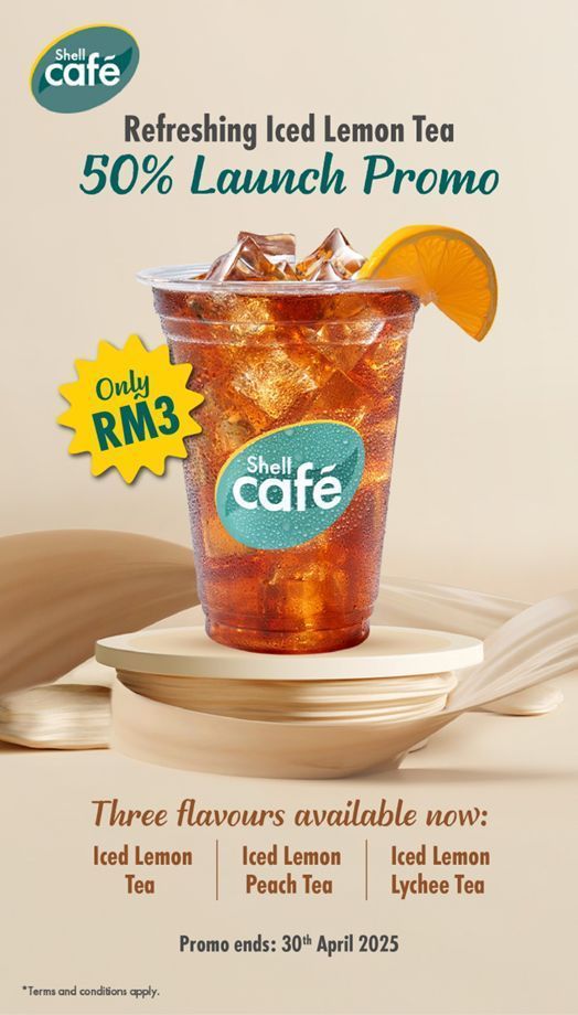 SHELL - Menu terbaru di Shell Cafe - Iced Lemon Tea sedap Wei!! . Jom ...