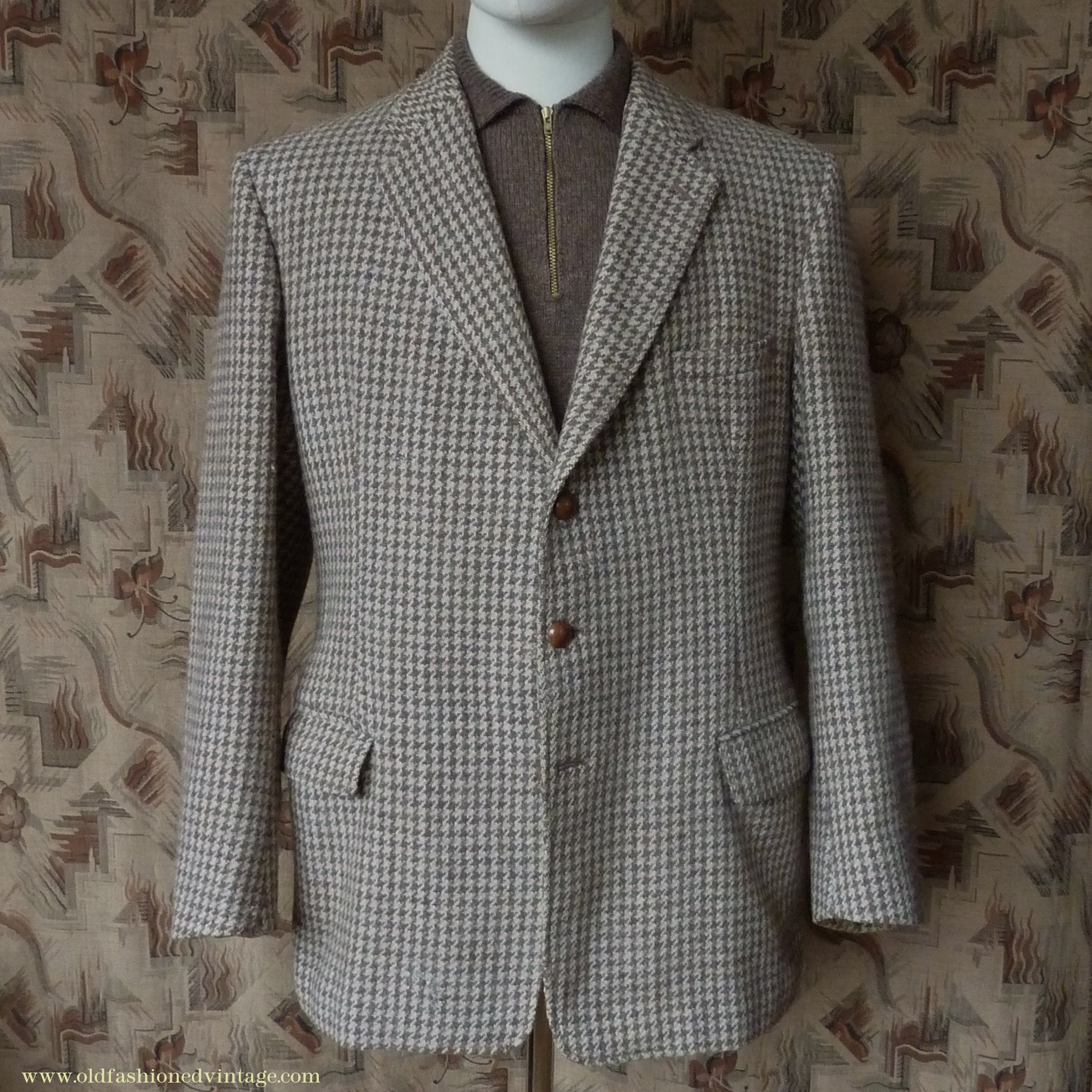 A vintage 1950s Harris Tweed sports jacket from the well-known 