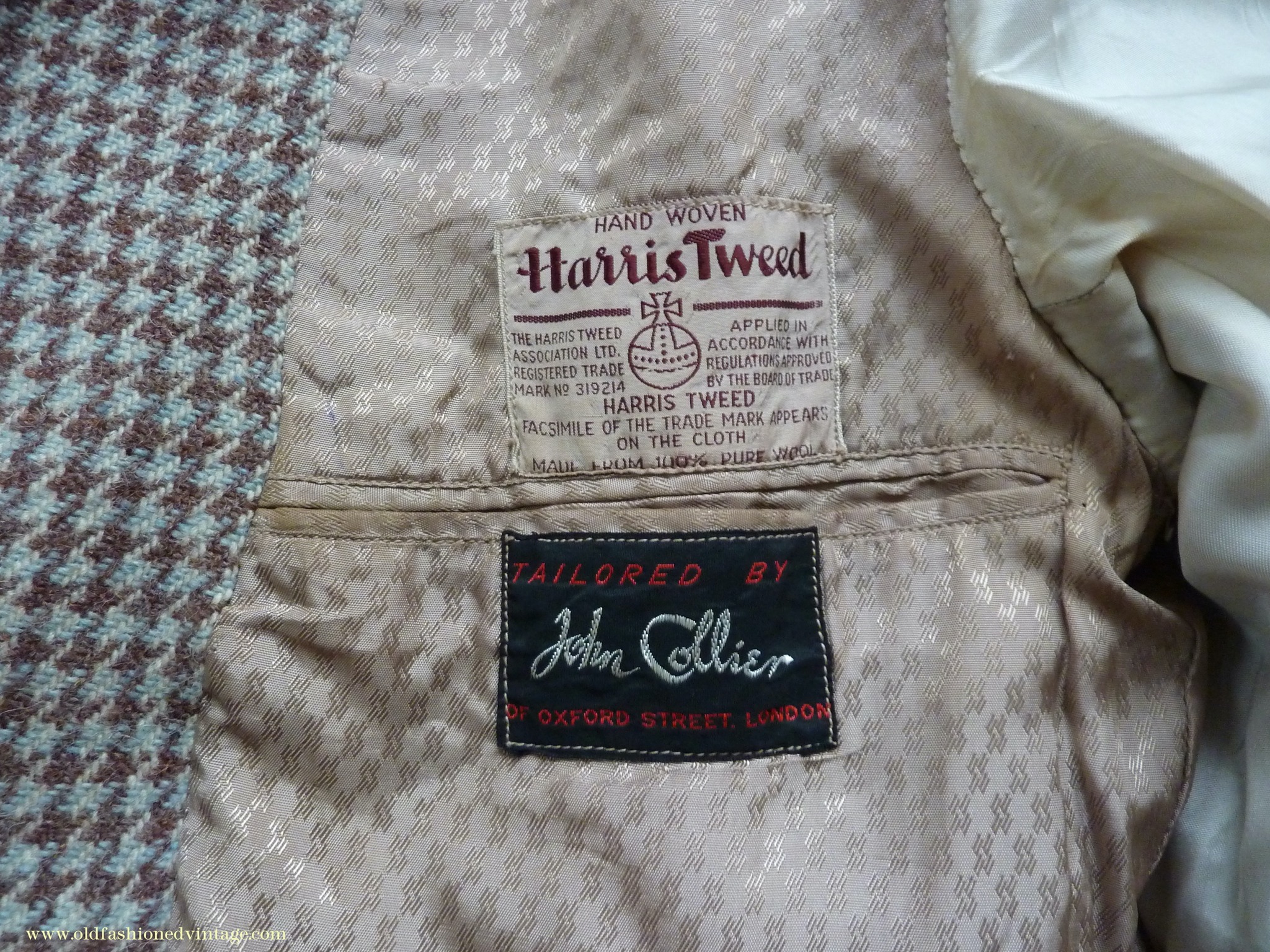 A vintage 1950s Harris Tweed sports jacket from the well-known 
