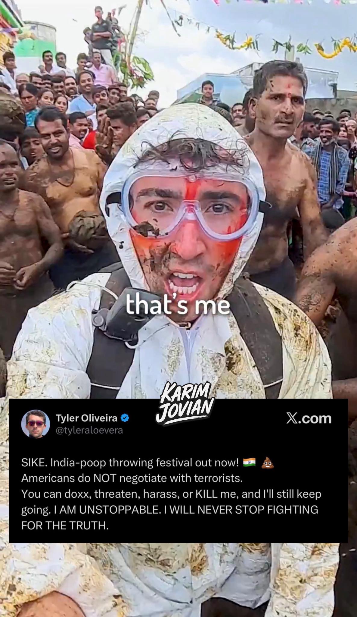 Karim - 🚨 India Poop Festival documentary released by YouTuber Tyler ...