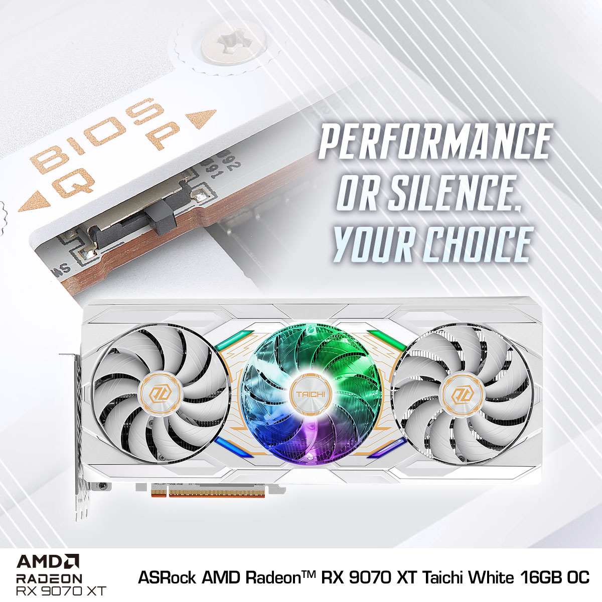 Pure white aesthetics with the freedom to choose performance or 