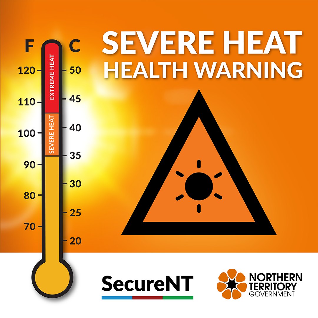 NT Health - ⚠️ SEVERE HEAT HEALTH WARNING ⚠️ High... | Facebook