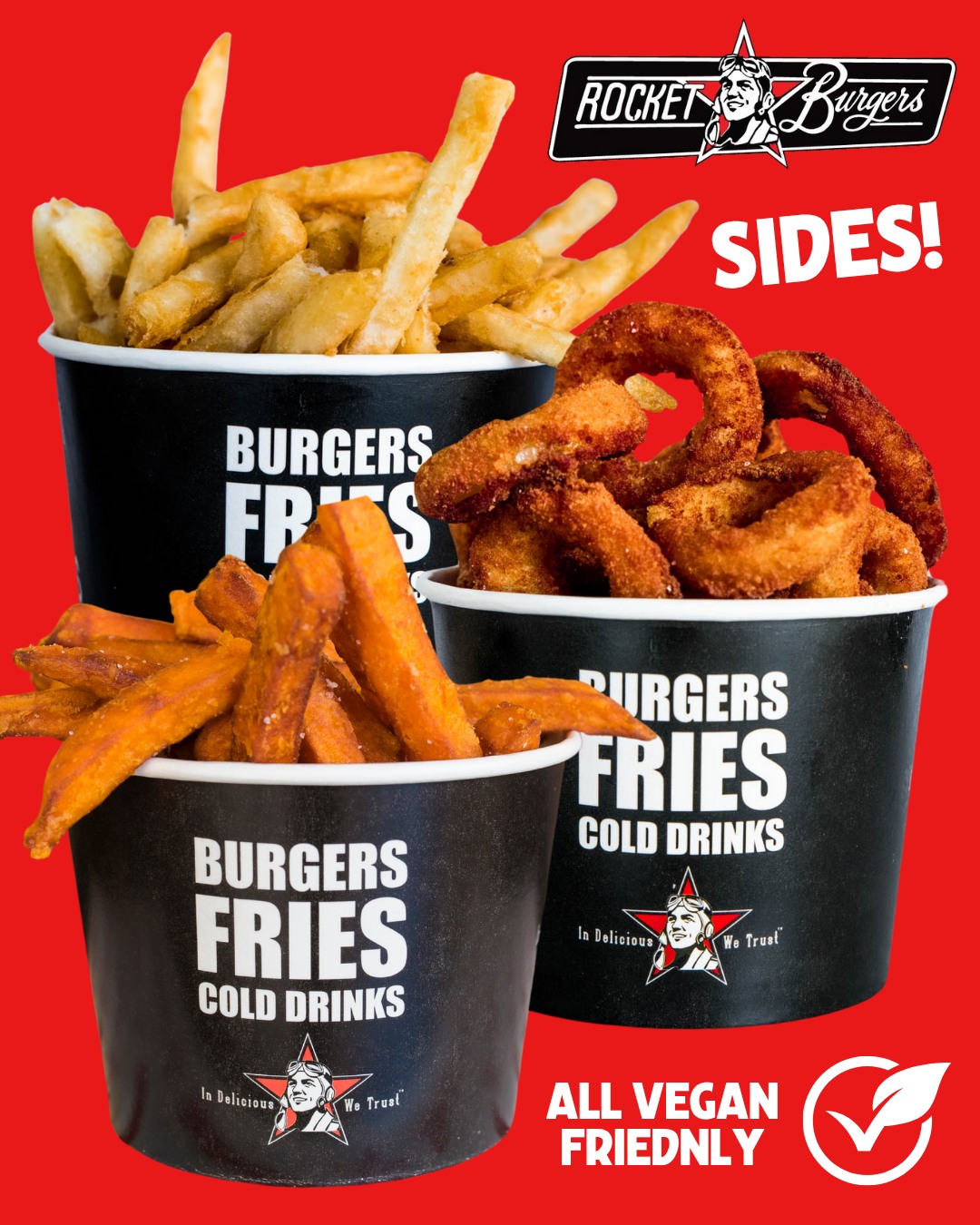 Rocket Burgers & Fries - You better believe our Man Burger is the real ...