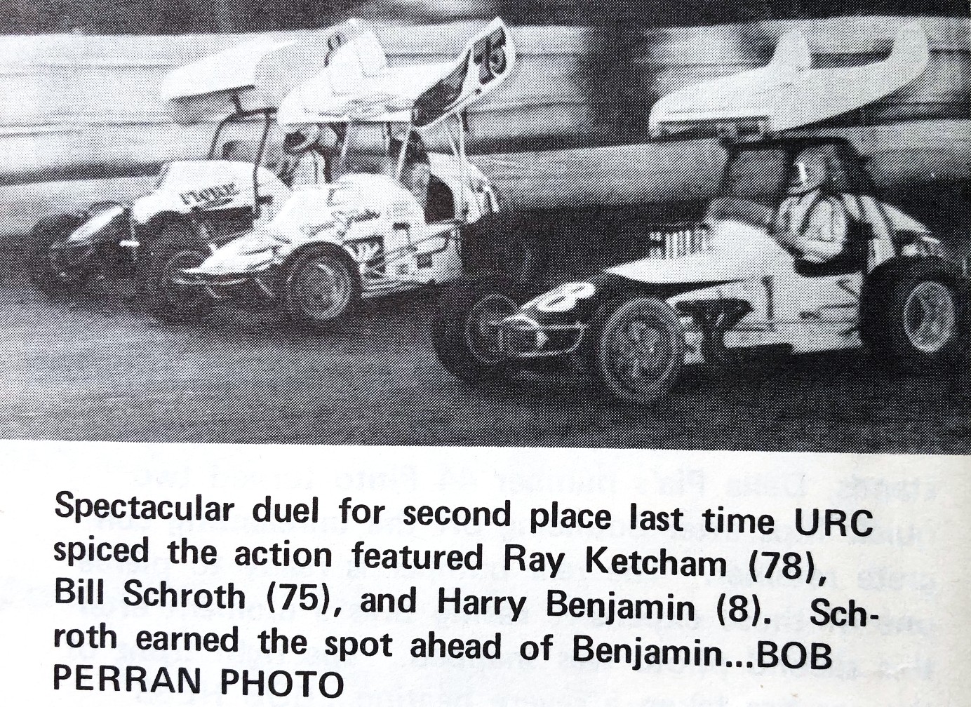 Nazareth - URC sprints duel with Ray Ketcham #78 3-wide inside Bill ...