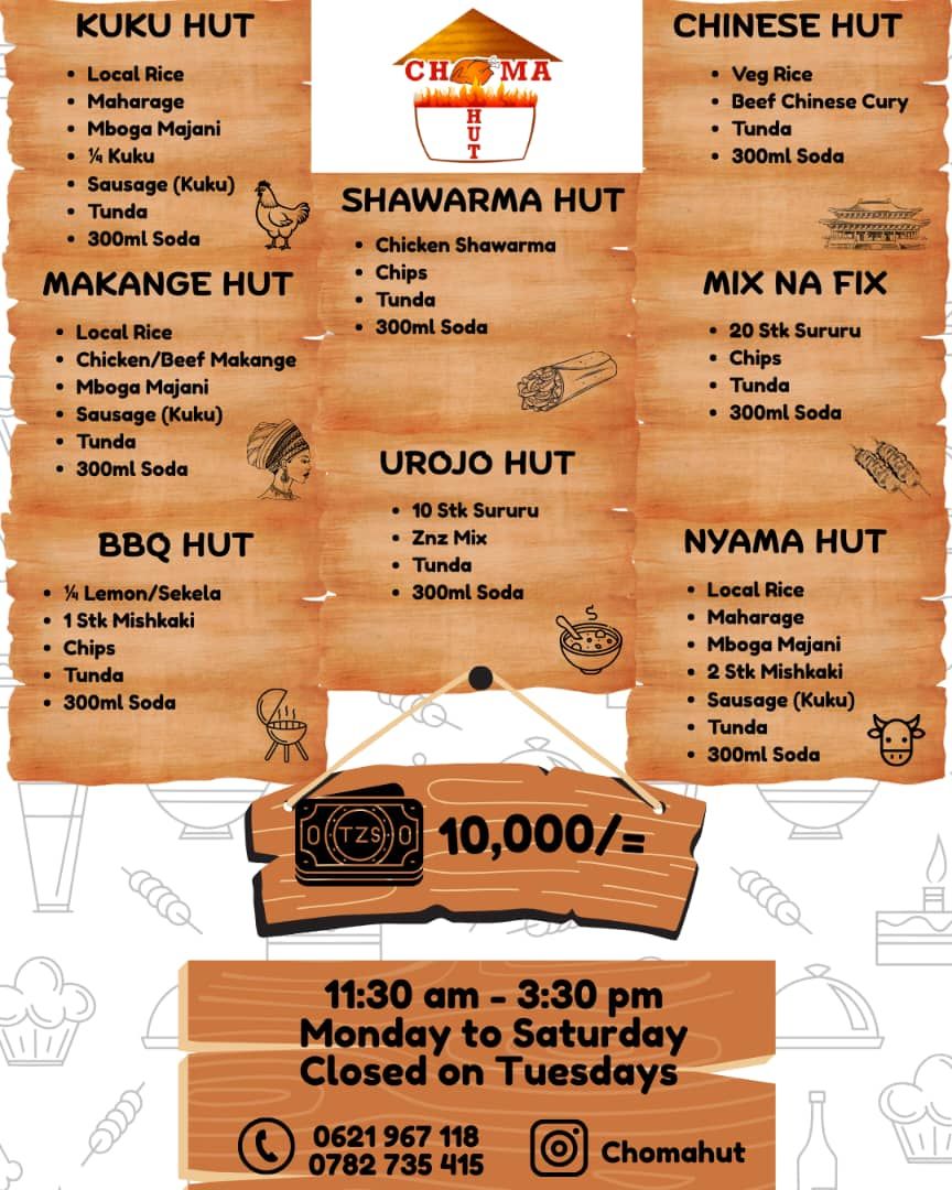 Choma Hut Masaki | Dar es Salaam