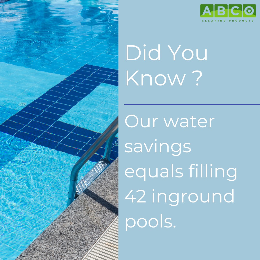 ABCO - We've saved enough water to fill 42 inground pools! At ABCO, our ...