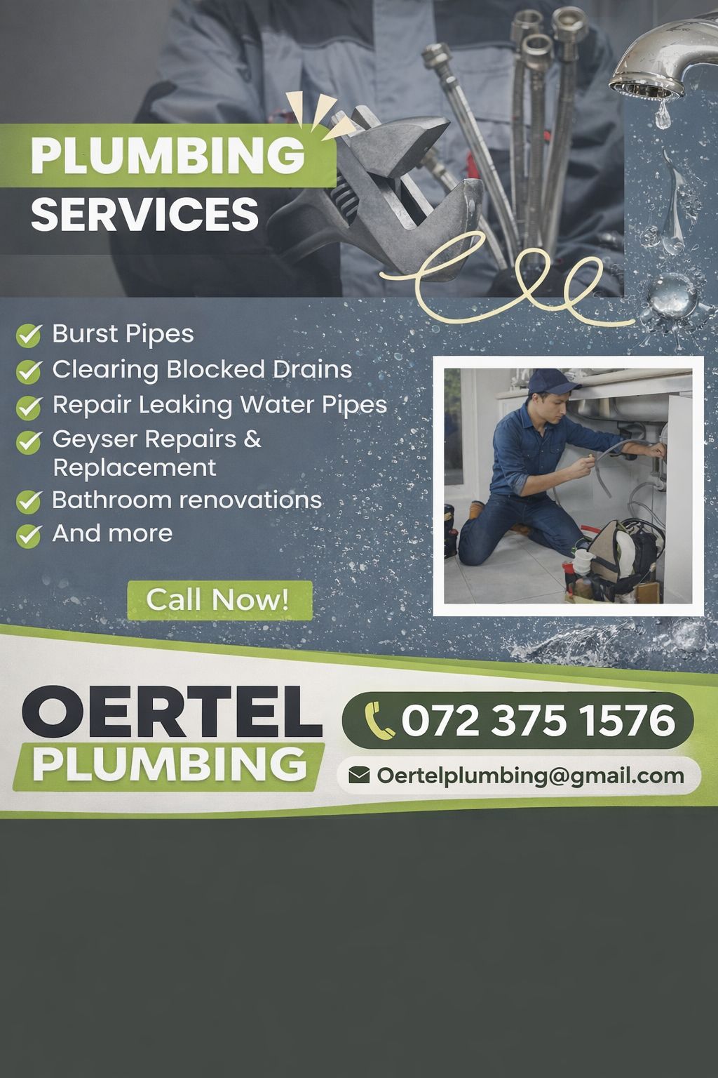 Oertel Plumbing | Rustenburg East