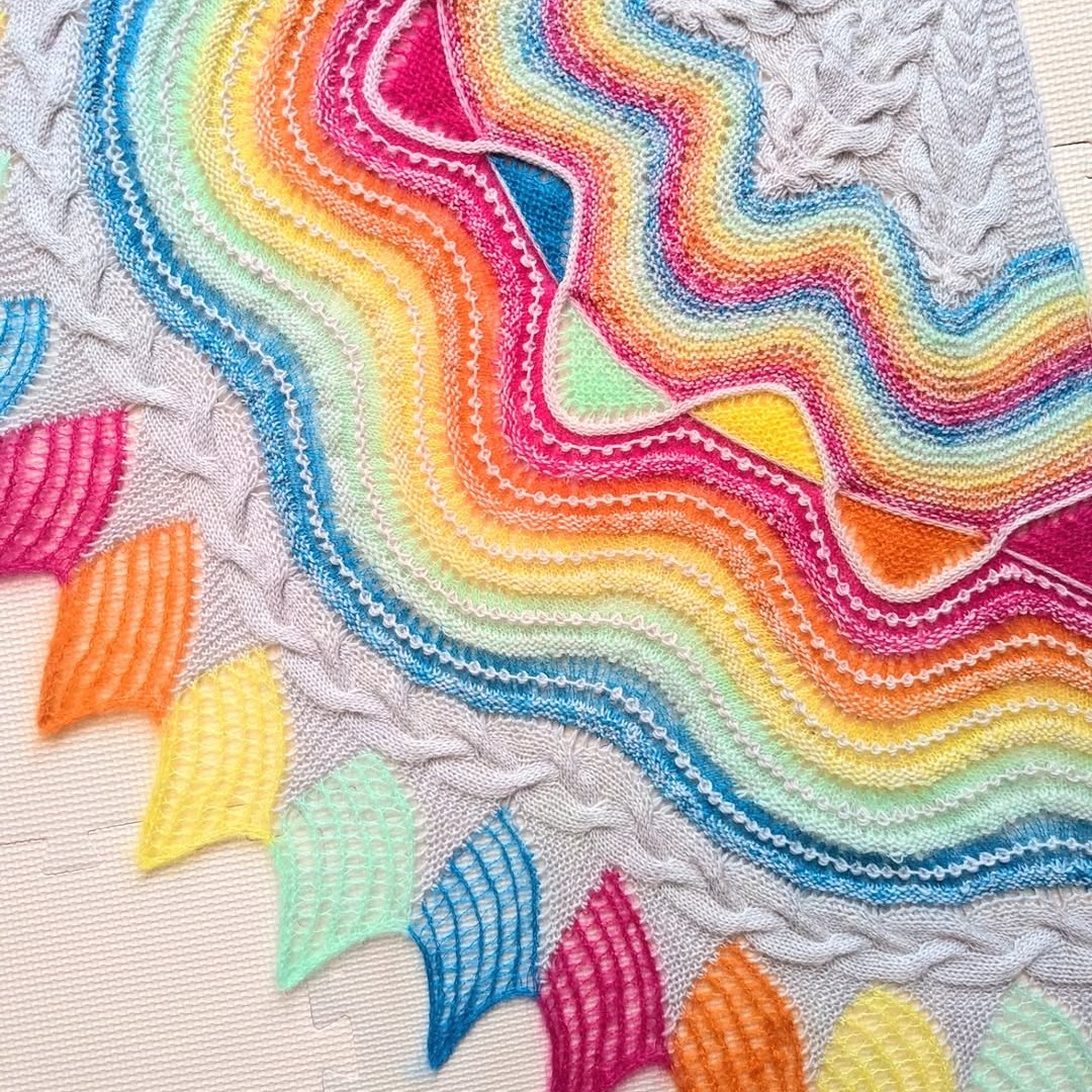 I wanted to zoom in on your delicate details of the Mohair Mobile