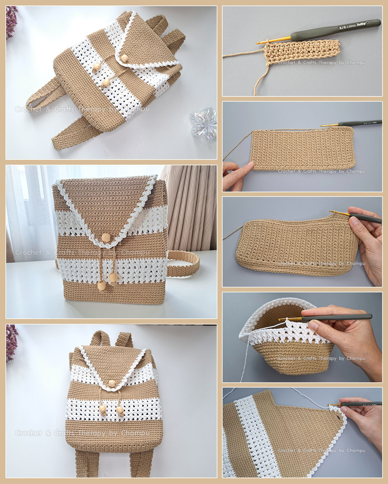 hobi knits backpack mini Hemp Fair Trade It's flower season in the