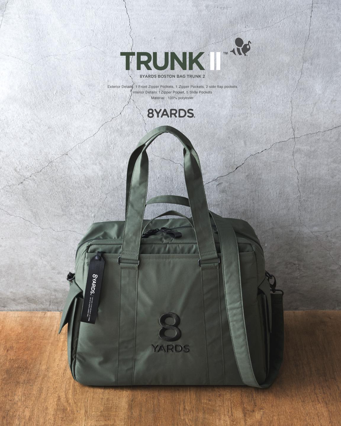 ᴛʀᴜɴᴋ ɪɪ🐝 . . 全く新しい8YARDS ボストンバッグ「TRUNK II