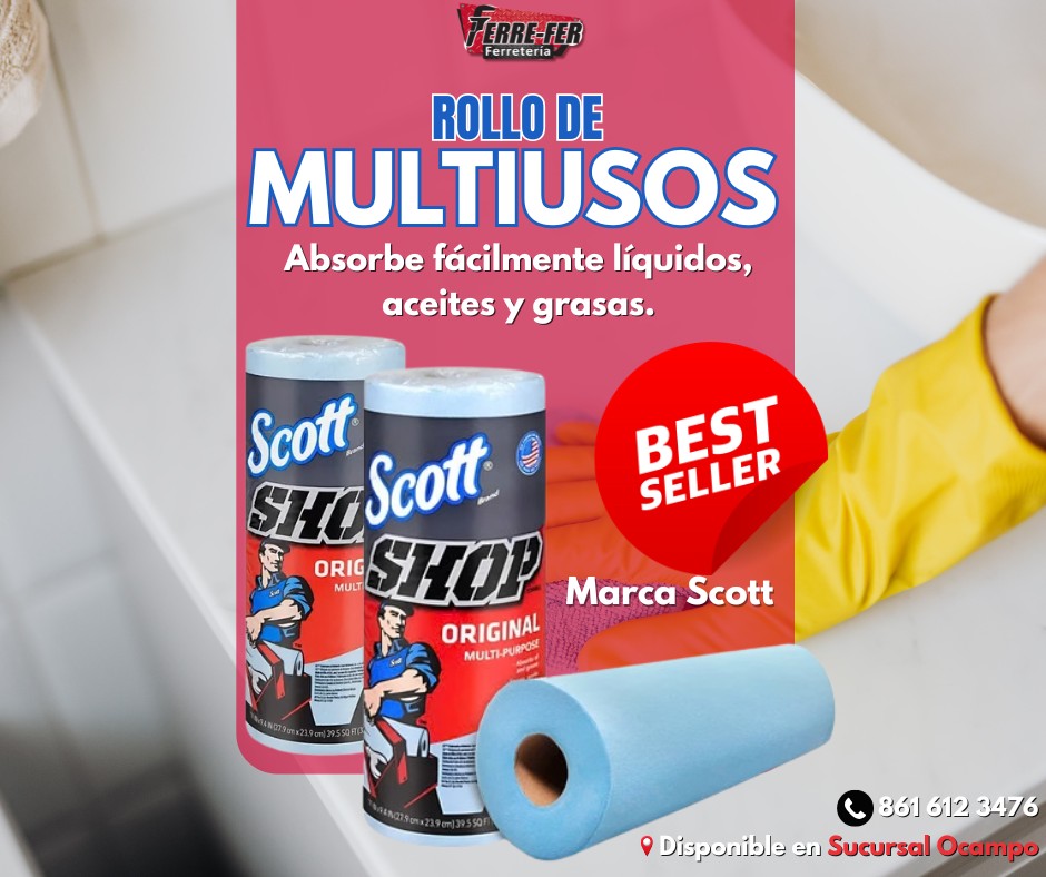 FERRE FER - 🧻 Rollo de papel Scott disponible Ideal para... | Facebook
