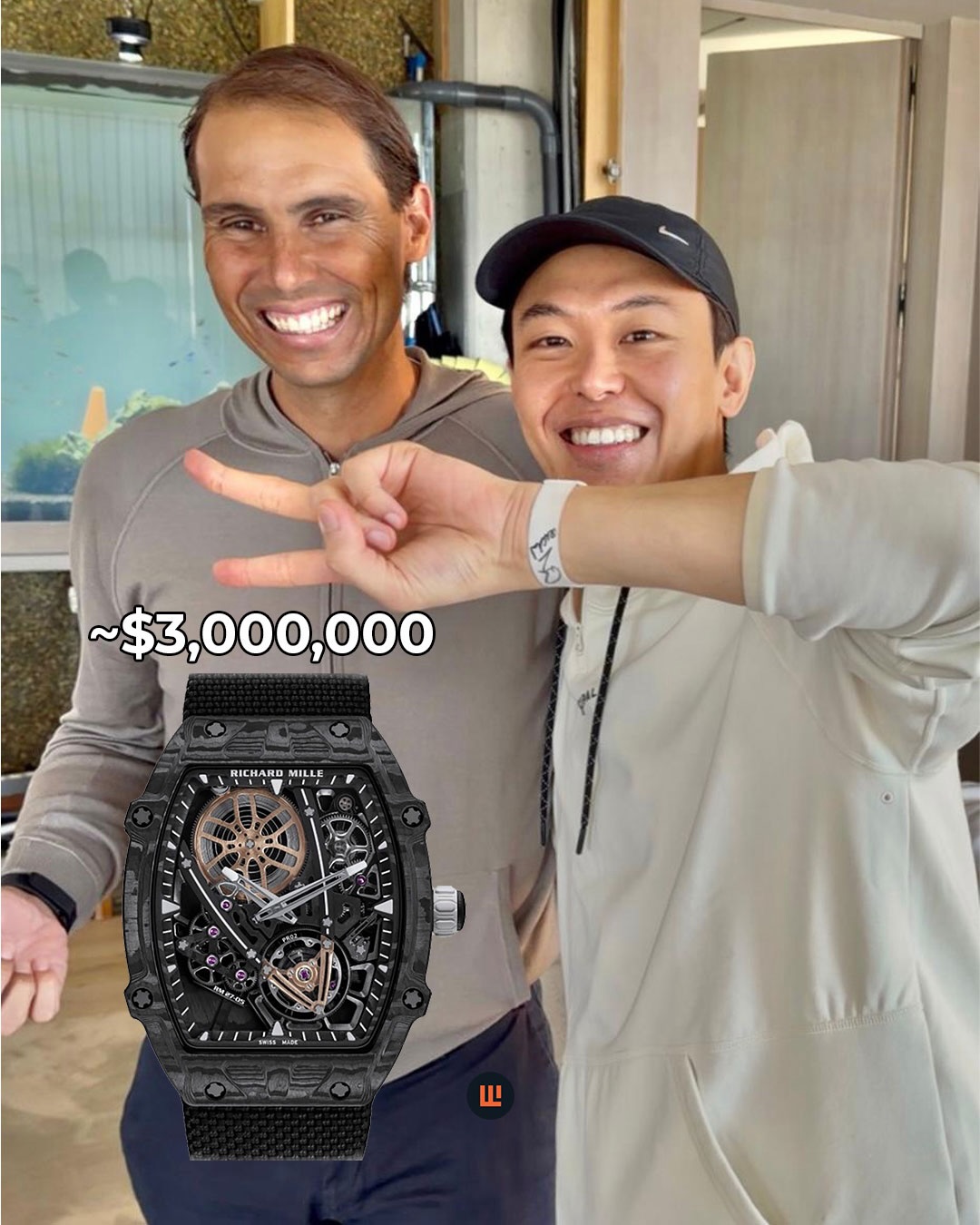 Something we've never really seen before on Instagram: the GOAT