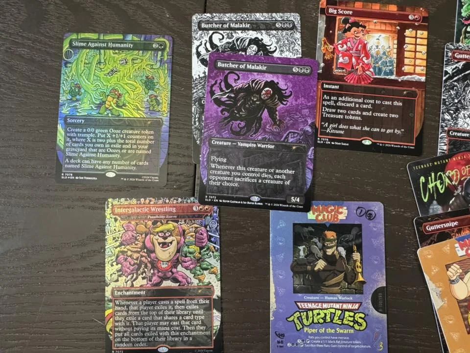 Stan Sakai's TMNT bonus cards for Magic: The Gathering