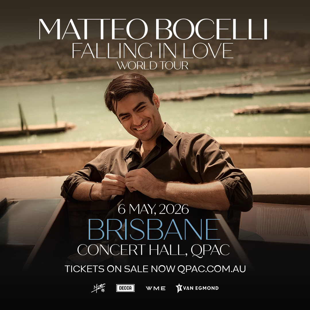 QPAC - TICKETS ON SALE NOW! Matteo Bocelli – Falling in... | Facebook