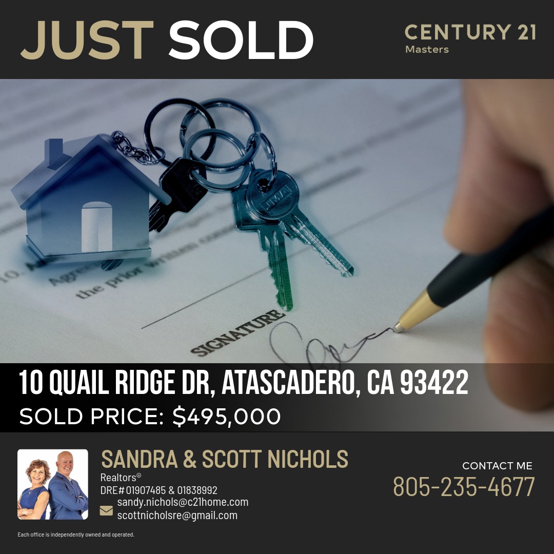 Century - #SOLD! 10 Quail Ridge Dr, Atascadero, CA 93422 🎉 ...