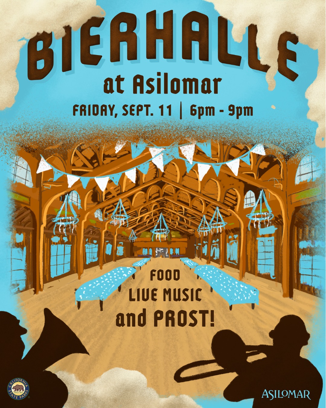 Asilomar Oktoberfest: Bierhalle