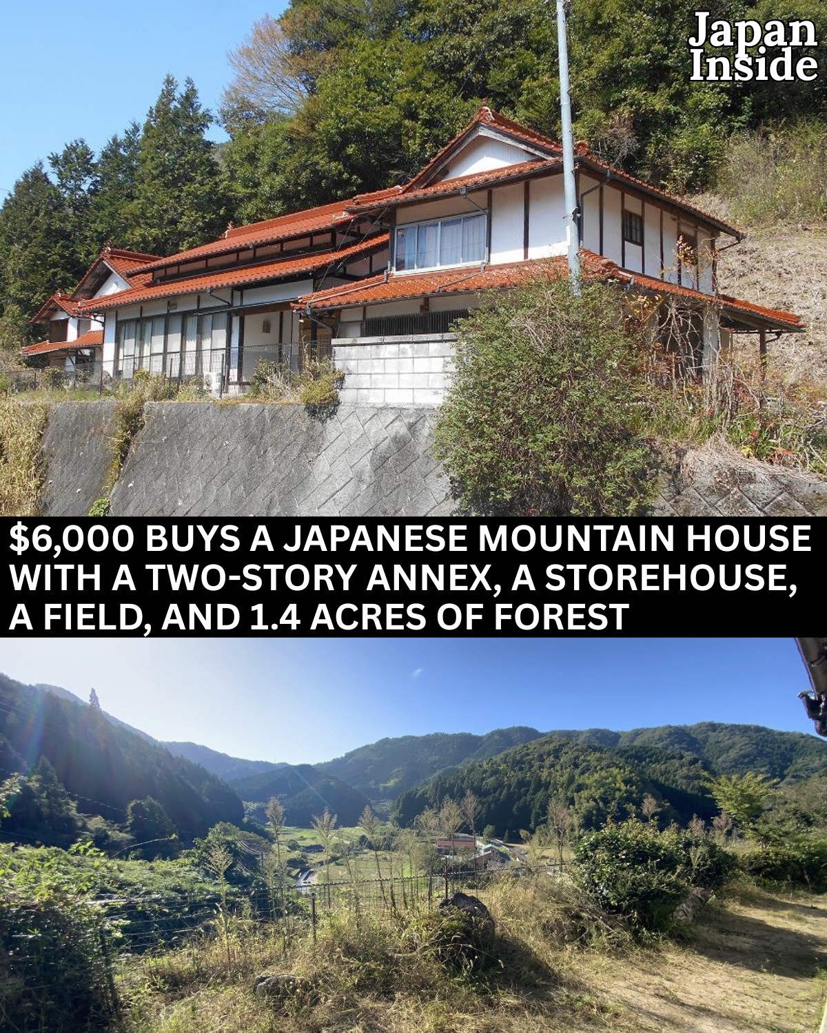 ７つの家の村ｂ $12,700 gets you a seven-room house, 2,215 square feet, with a