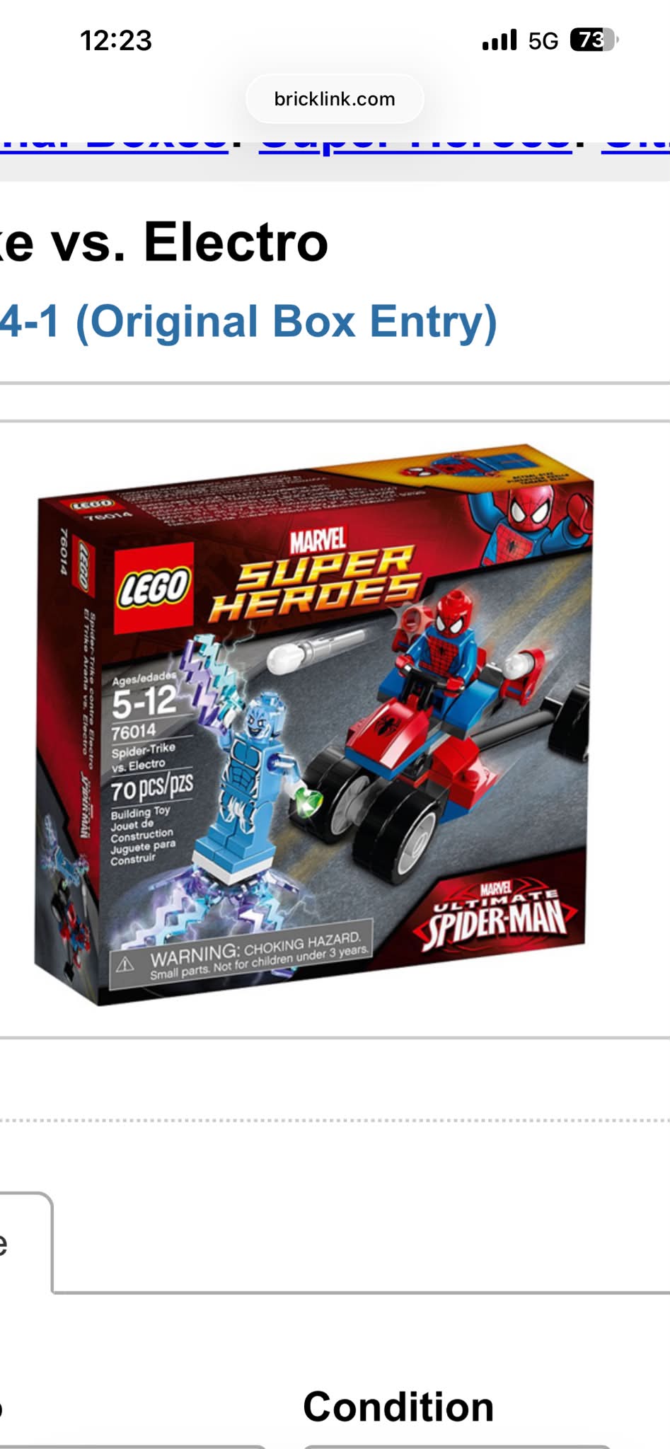 Damaged box LEGO Marvel Eternals Rise of the Domo set 76156. This