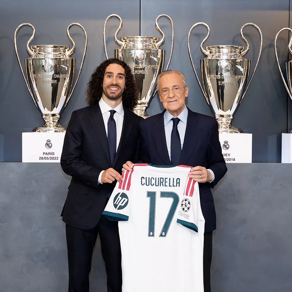 レアルマドリードofficialshop購入CUCURELLA 17 CL仕様 Cucurella takes number 17 shirt at Real Madrid