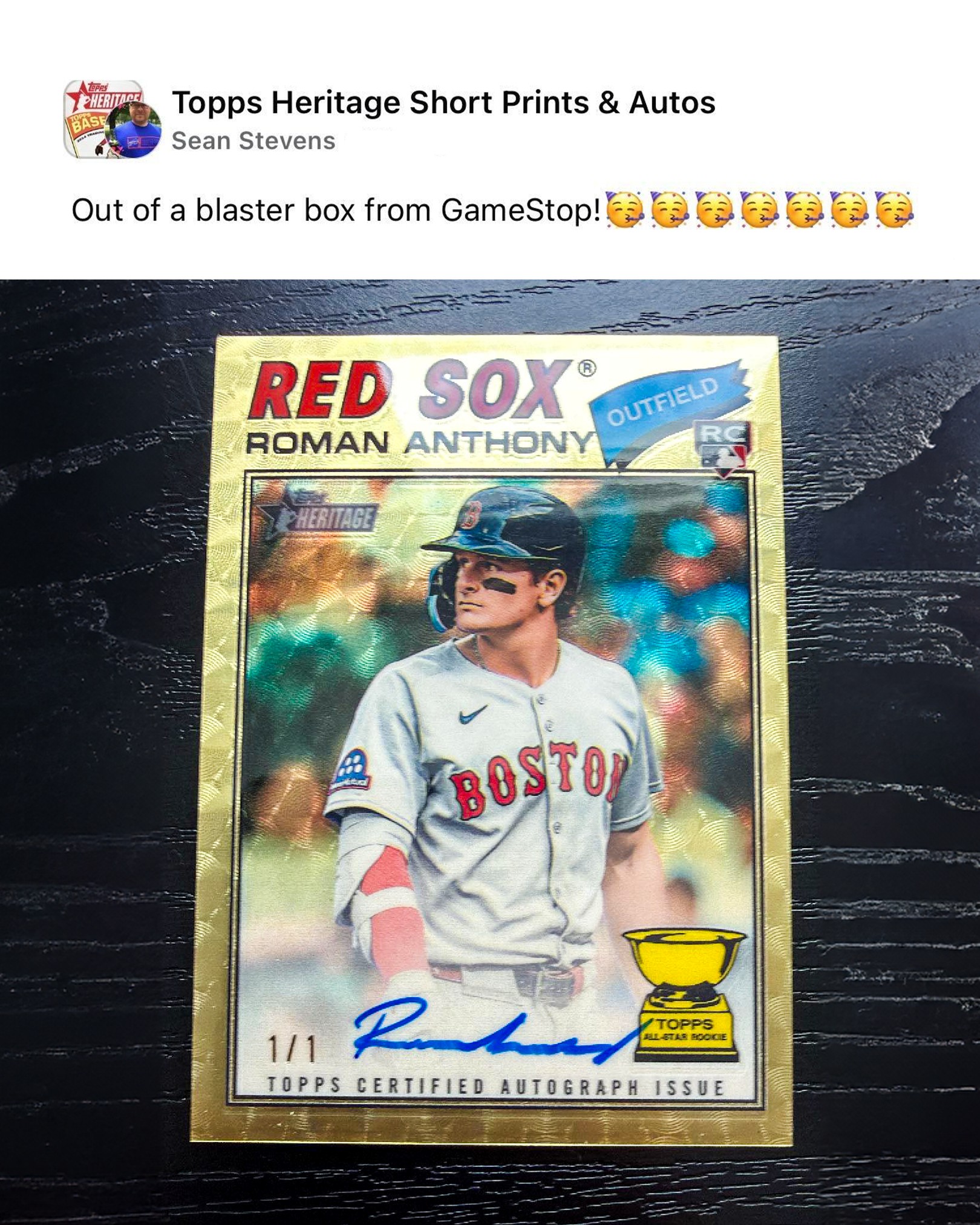 JUST PULLED: Roman Anthony