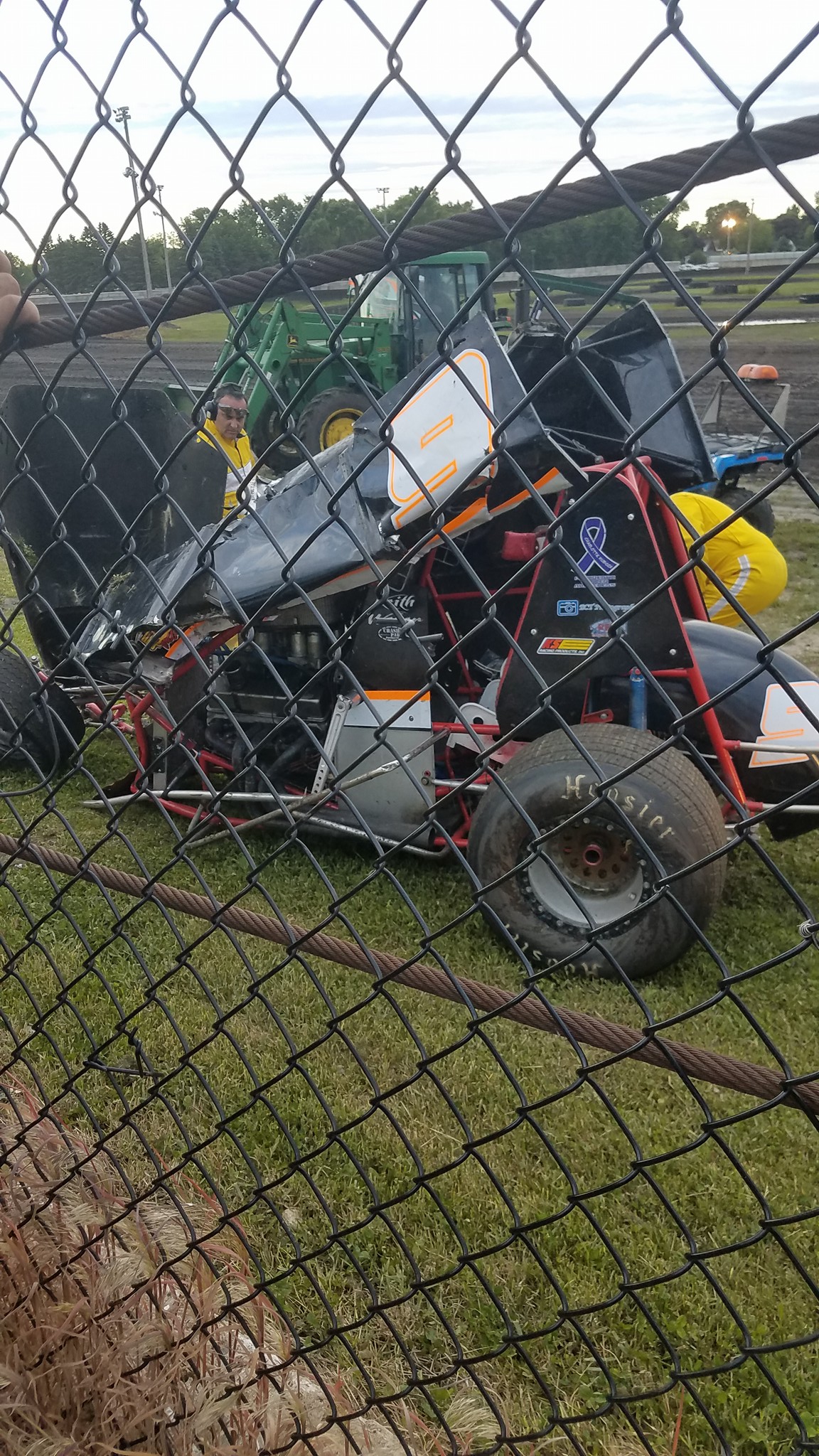Weber Racing - Steering gear broke and Keith launched off...