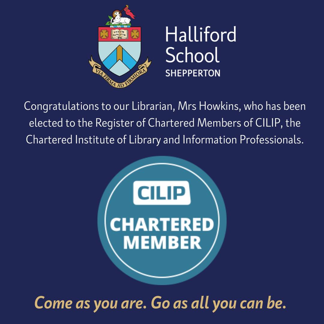 Halliford - We are delighted to announce that our Librarian, Mrs ...