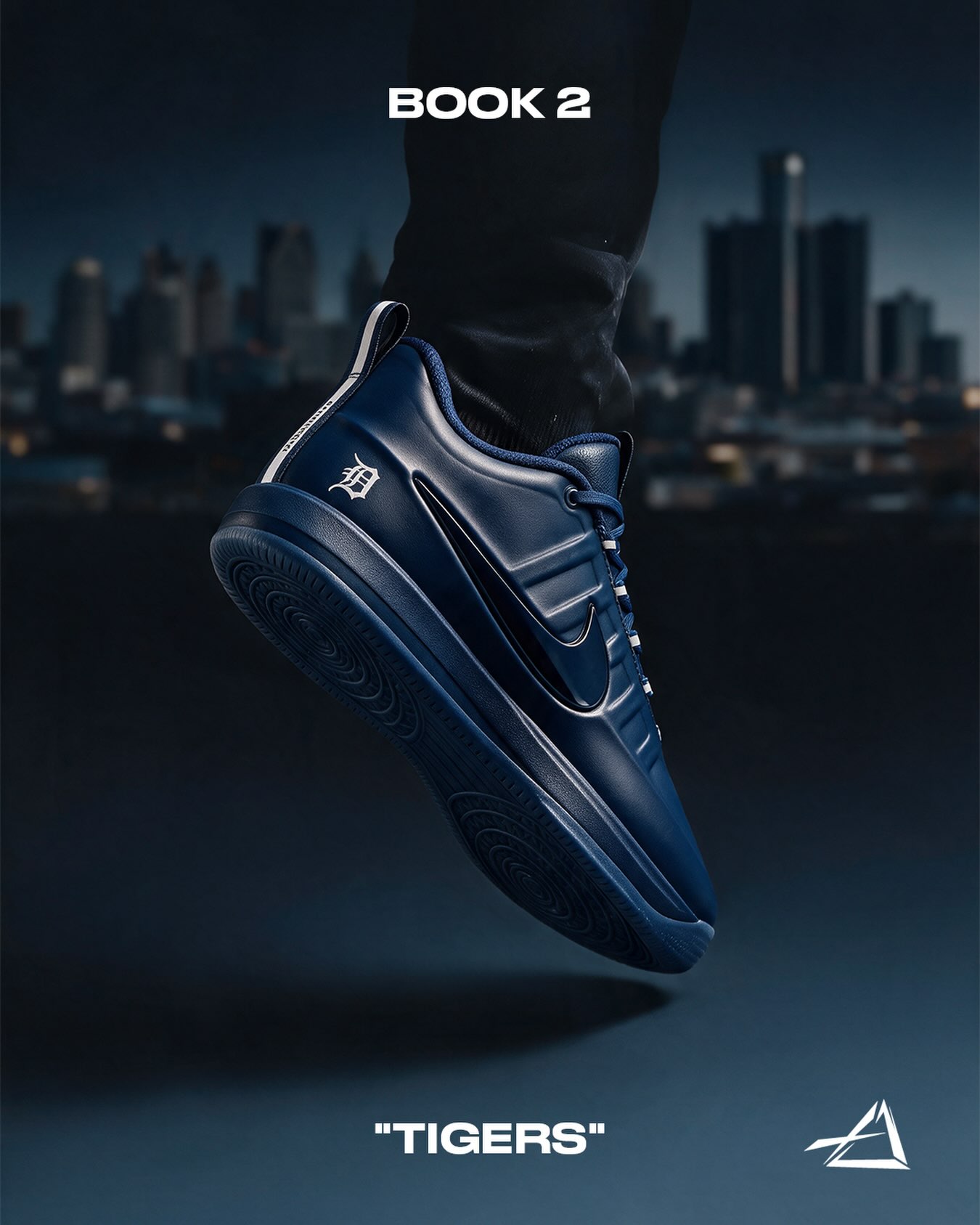 DETROIT STATE OF MIND. 🐯🏀 The Nike Book 2 “Tigers” lands at