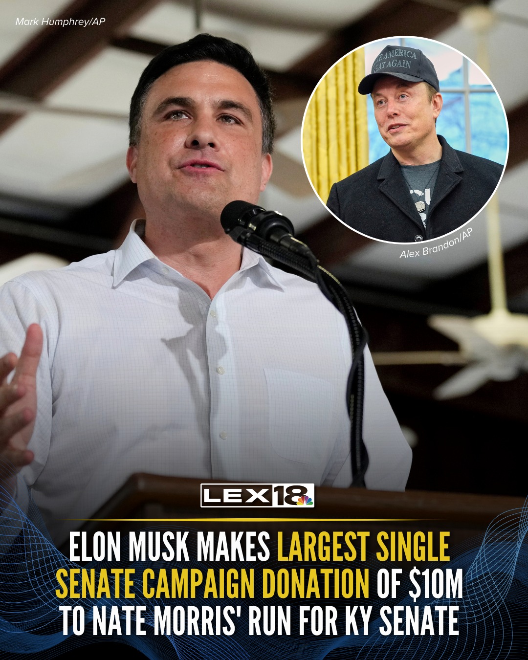 LEX 18 - IN POLITICS: Elon Musk has donated $10 million to... | Facebook