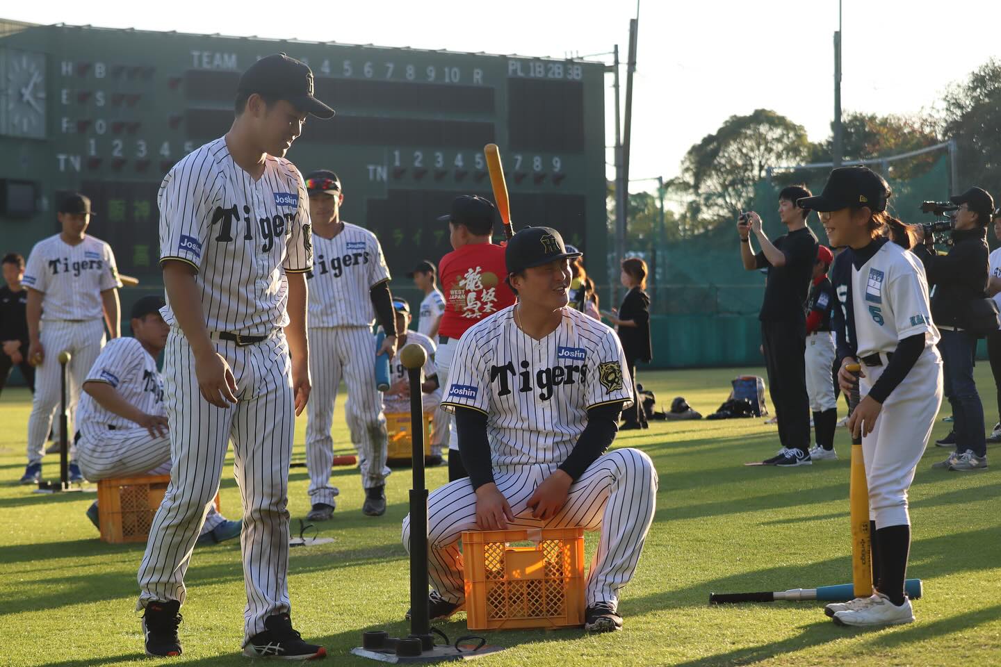 11/15(土)、本日の練習後に行われた阪神タイガース×高知ファイティング 