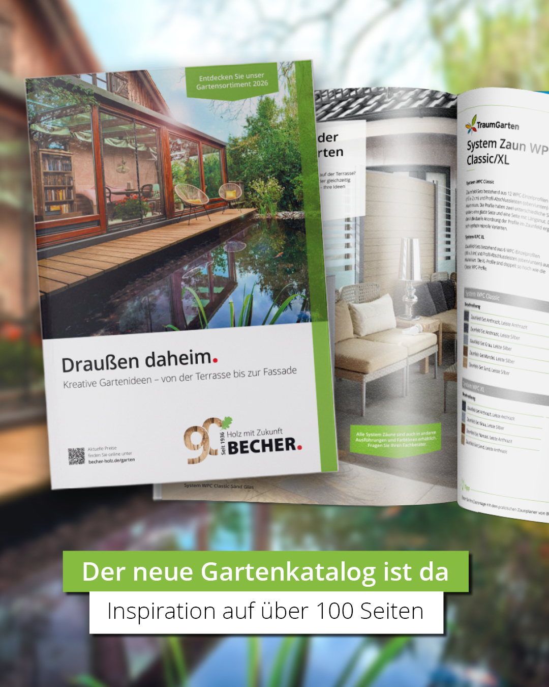 🌿 Der neue Gartenkatalog ist da! Inspiration auf über 100 Seiten – für deine perfekte Gartengestaltung. Entdecke ein großes Sortiment an hochwertigen Materialien und Lösungen für dein nächstes Projek