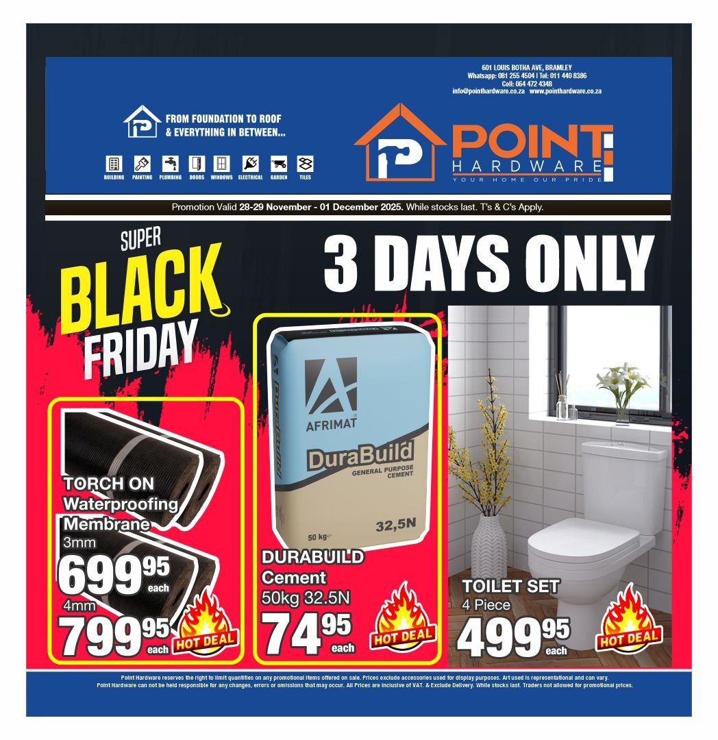 Point Hardware - 🔥 THE CRAZIEST BLACK FRIDAY SPECIALS ARE... | Facebook