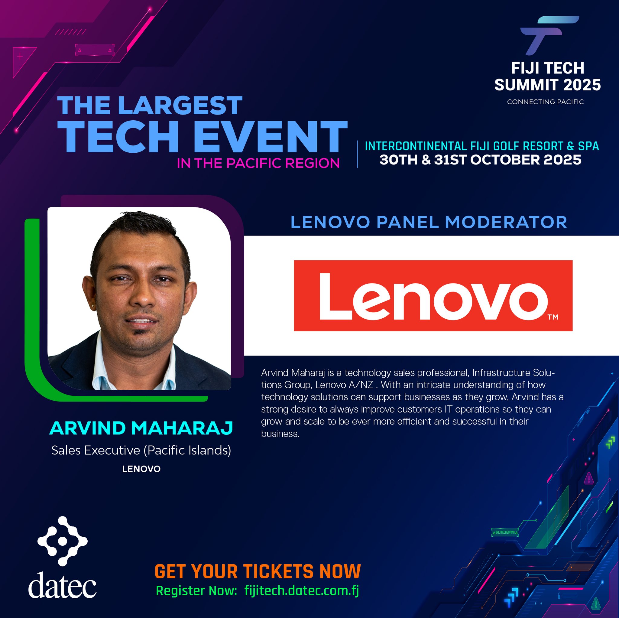 📢 Panel Moderator Spotlight! 🗣️... - Datec Fiji Pte Limited | Facebook