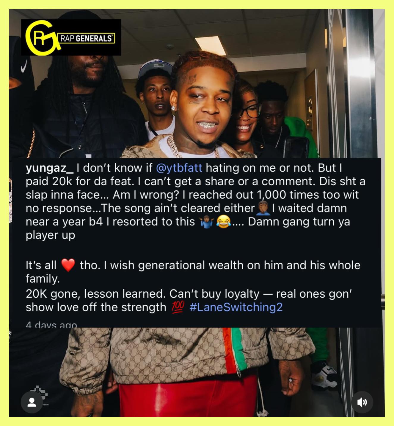 Rap - Local rapper paid ytb fatt 20k for a feature. And he didn’t even ...