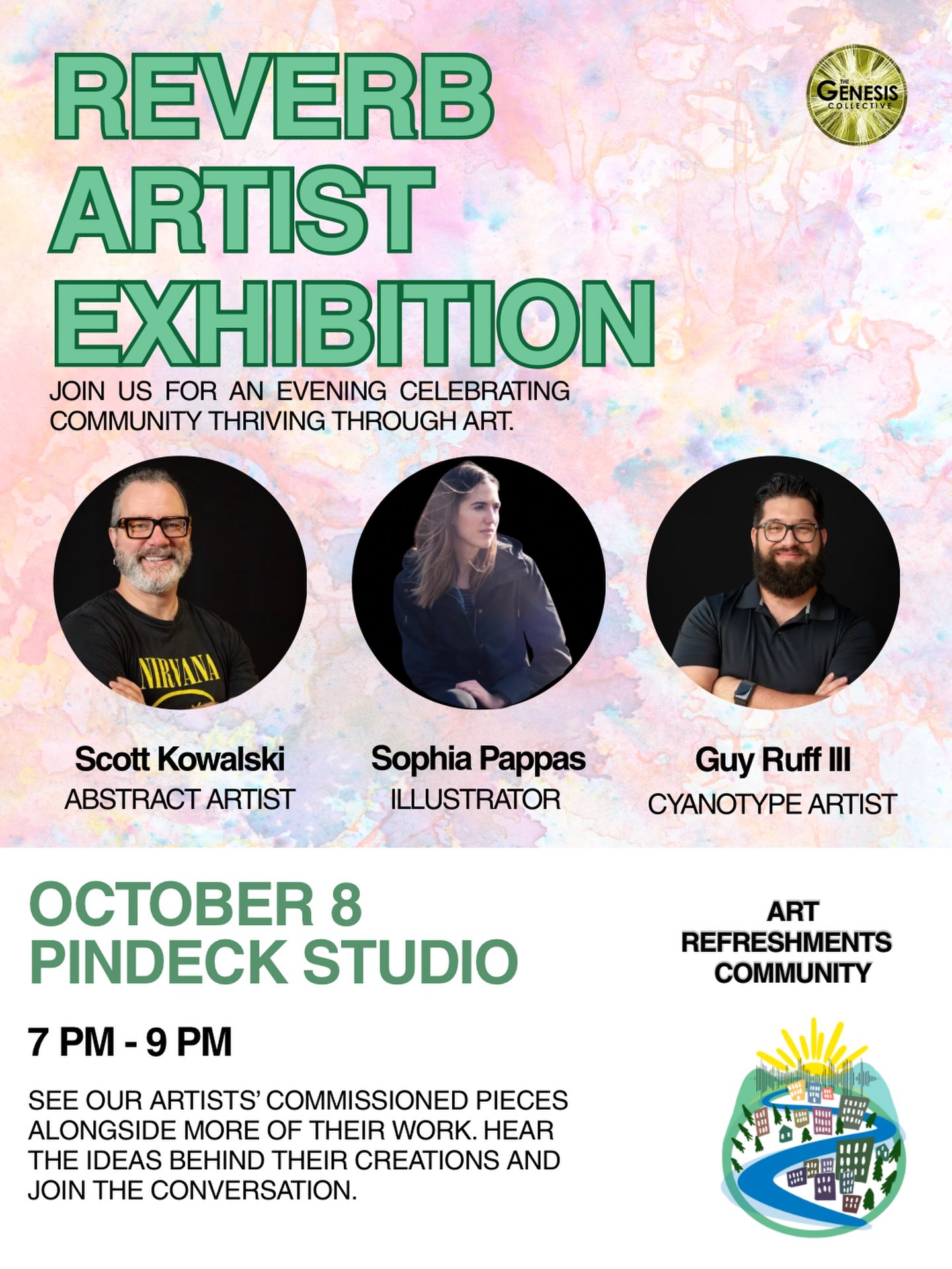 The Genesis Collective's Reverb Artist Exhibition at Pindel Studio