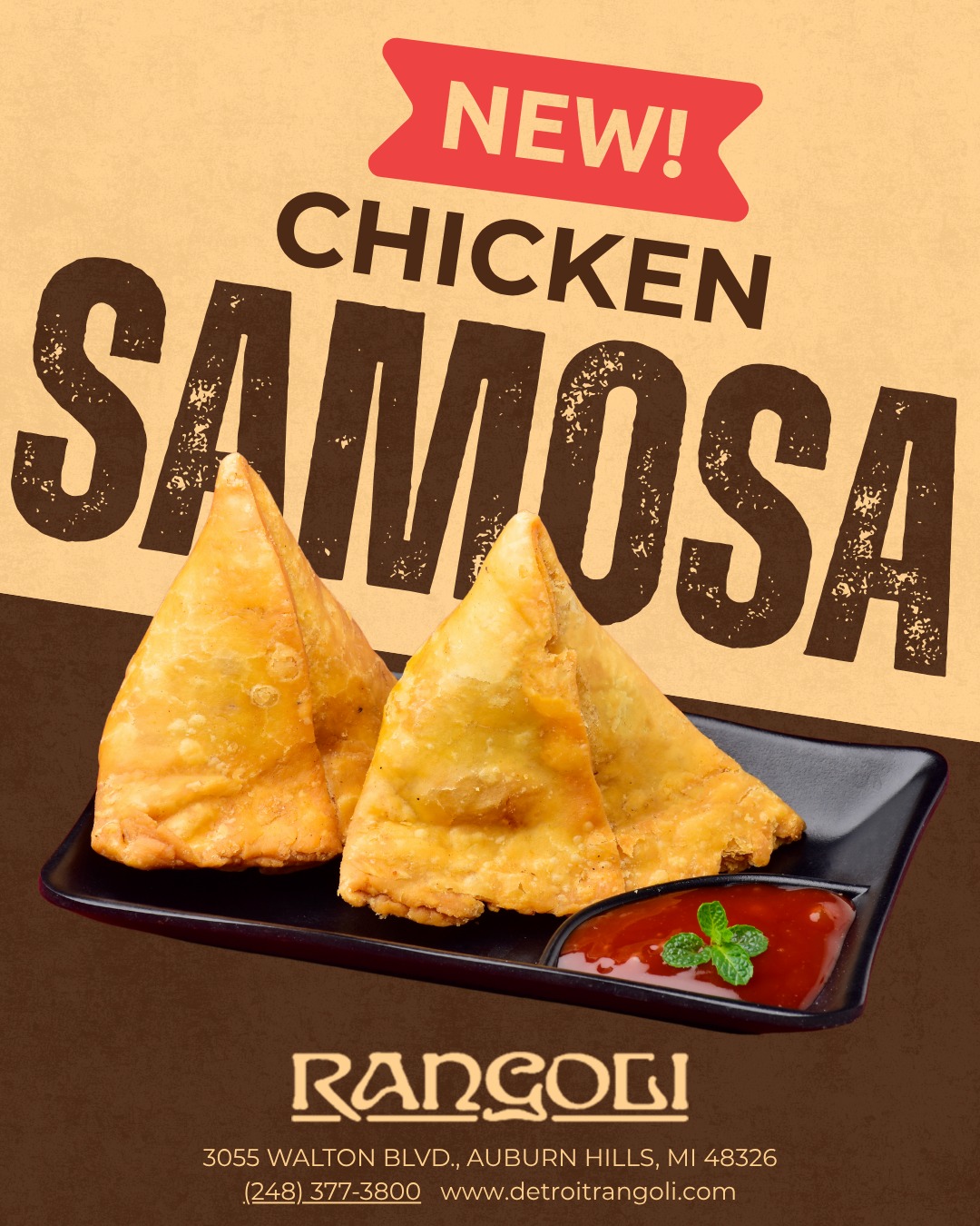 Rangoli - 🥟 NEW at Rangoli! 🥳 Crispy on the outside, packed with ...