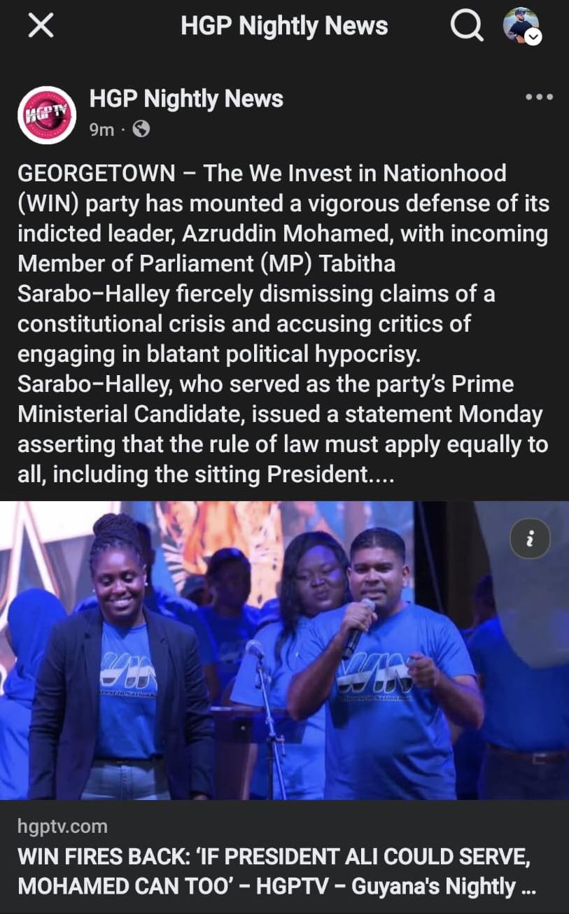 Guyanese - Given the Mohameds/Maduro influence, this news entity has to ...