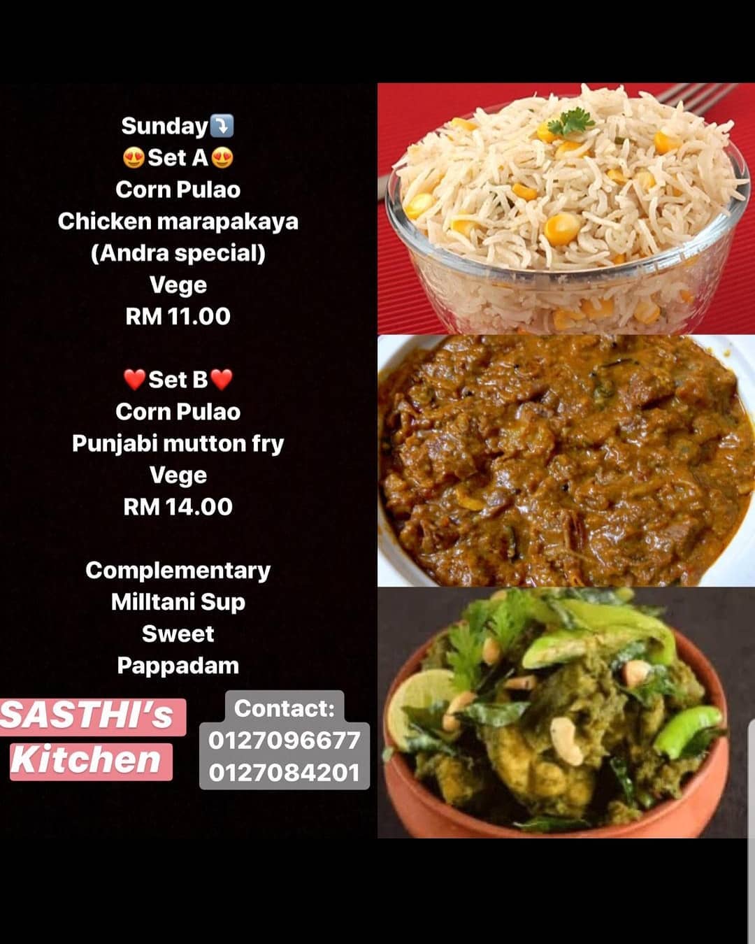Sasthi S Kitchen We Are Providing Home Cooked Food Delivery Service At Pasir Gudang Masai Taman Rinting Permas Seri Alam Http Www Wasap My 60127096677 Ordermenu Facebook