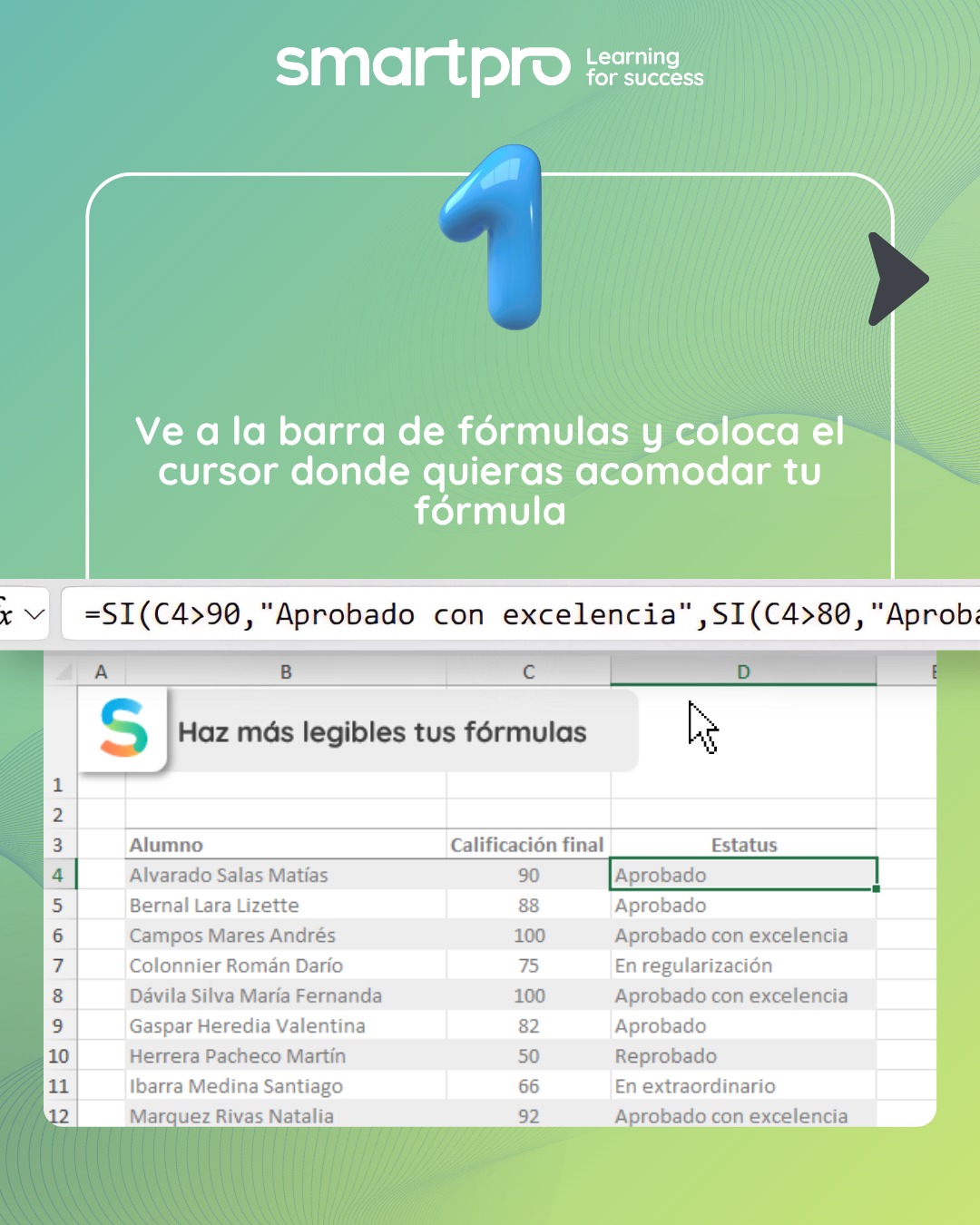 💻 ¿Tus fórmulas en Excel parecen... - SMARTpro Academy | Facebook