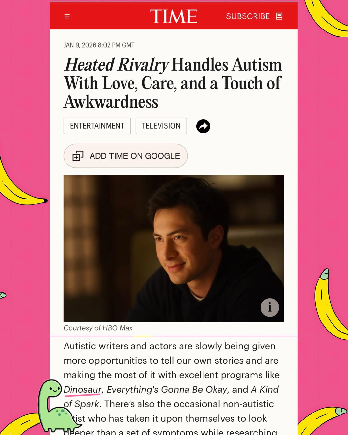 Ashley - MY (our) TV SHOW JUST GOT MENTIONED IN THE SAME ARTICLE AS ...