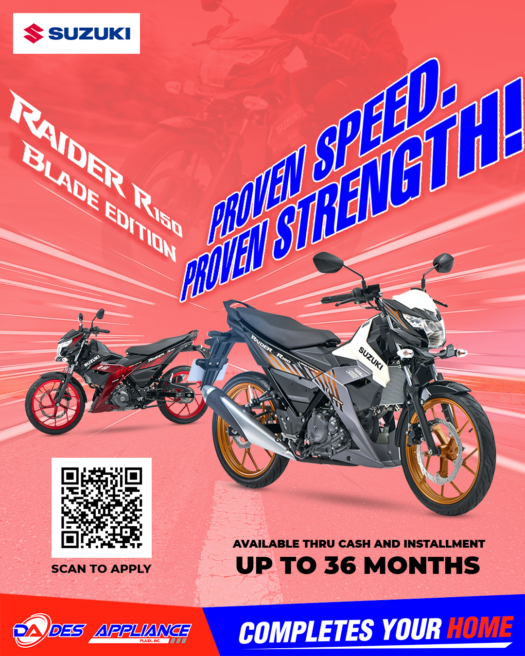 DES - Turn 2026 into your strongest ride. The Suzuki Raider R150 Blade ...