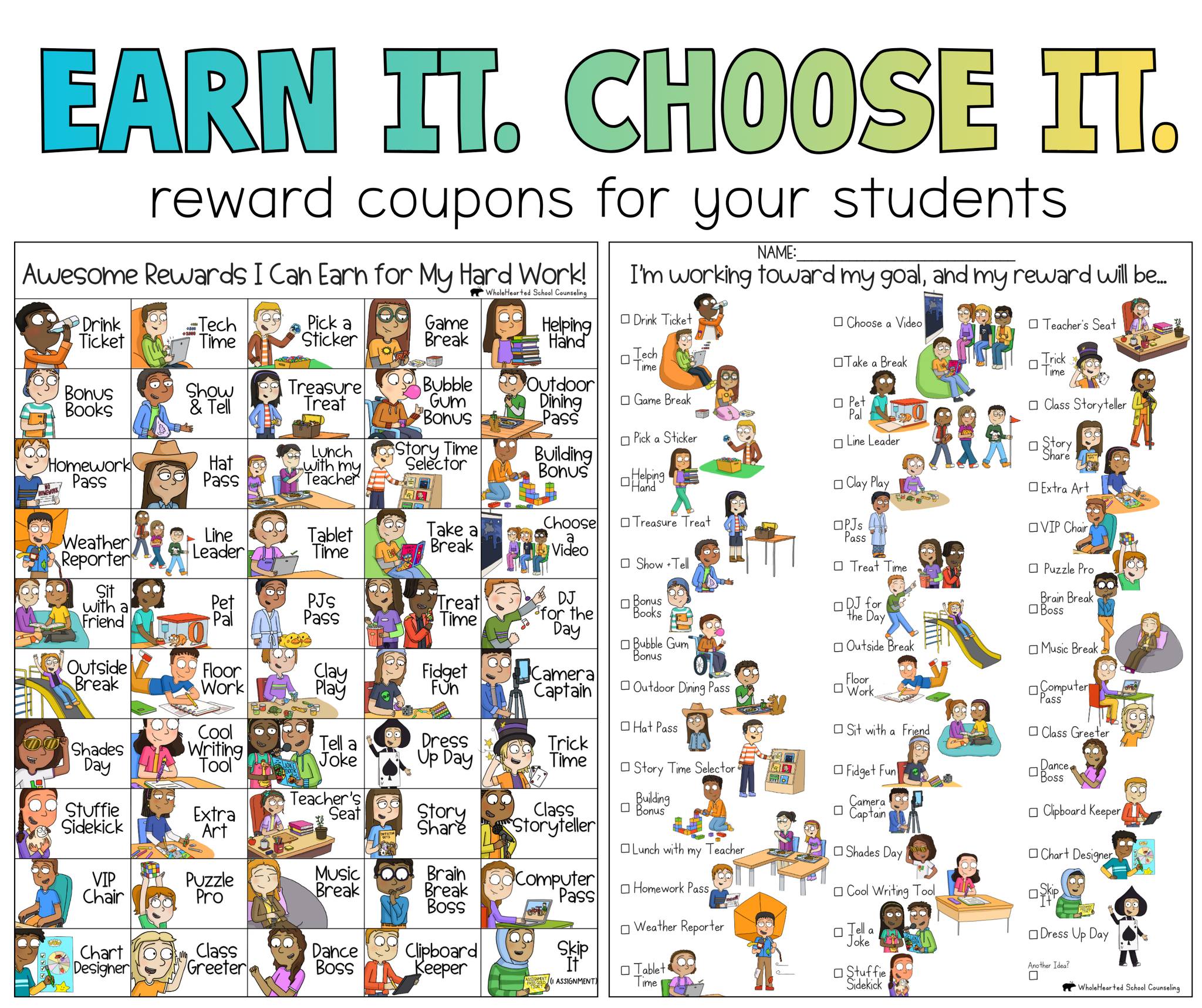 WholeHearted - Write REWARD and I’ll DM you. Teachers love this because ...