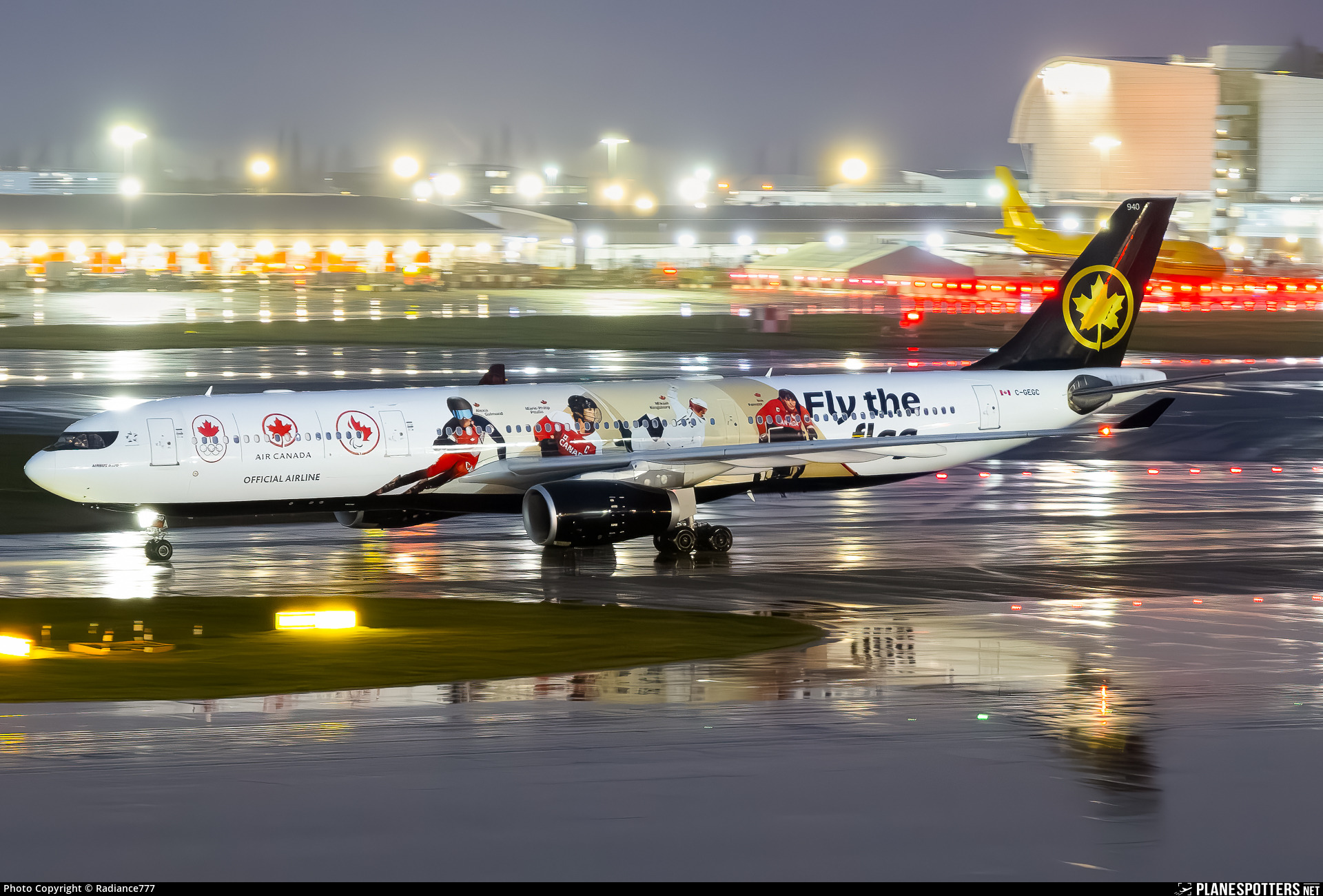 Airbus A330-300 of Air Canada the Fly The Flag / Haut Le Drapeau