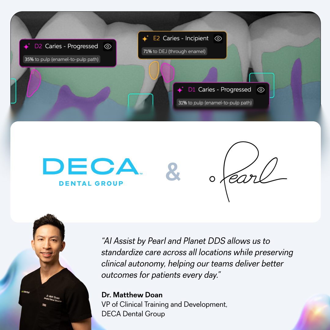 Pearl - We’re proud to share that DECA Dental has selected Pearl as its ...