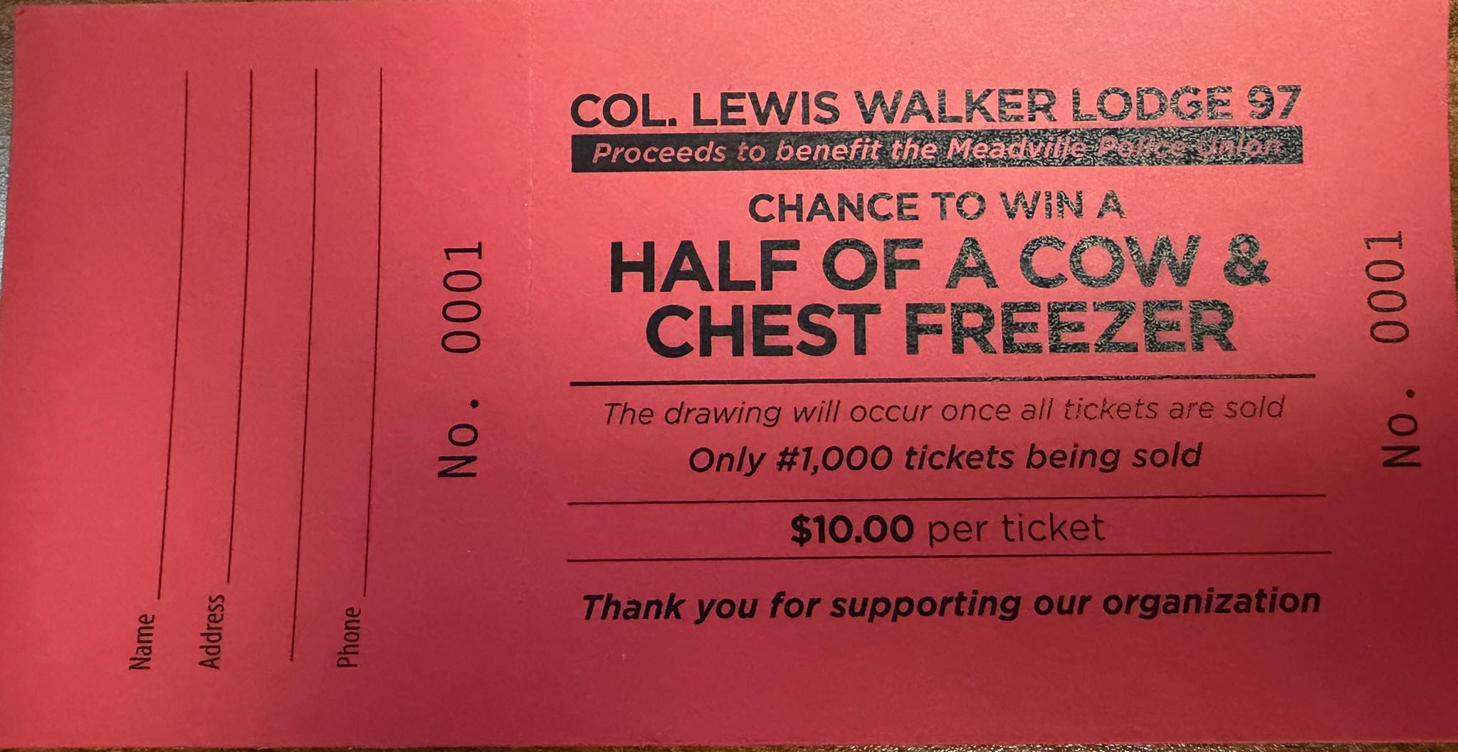 FOP - 🎉🐄 NEW RAFFLE ALERT!🐄🎉 We’re raffling off HALF A COW 🥩 and a ...