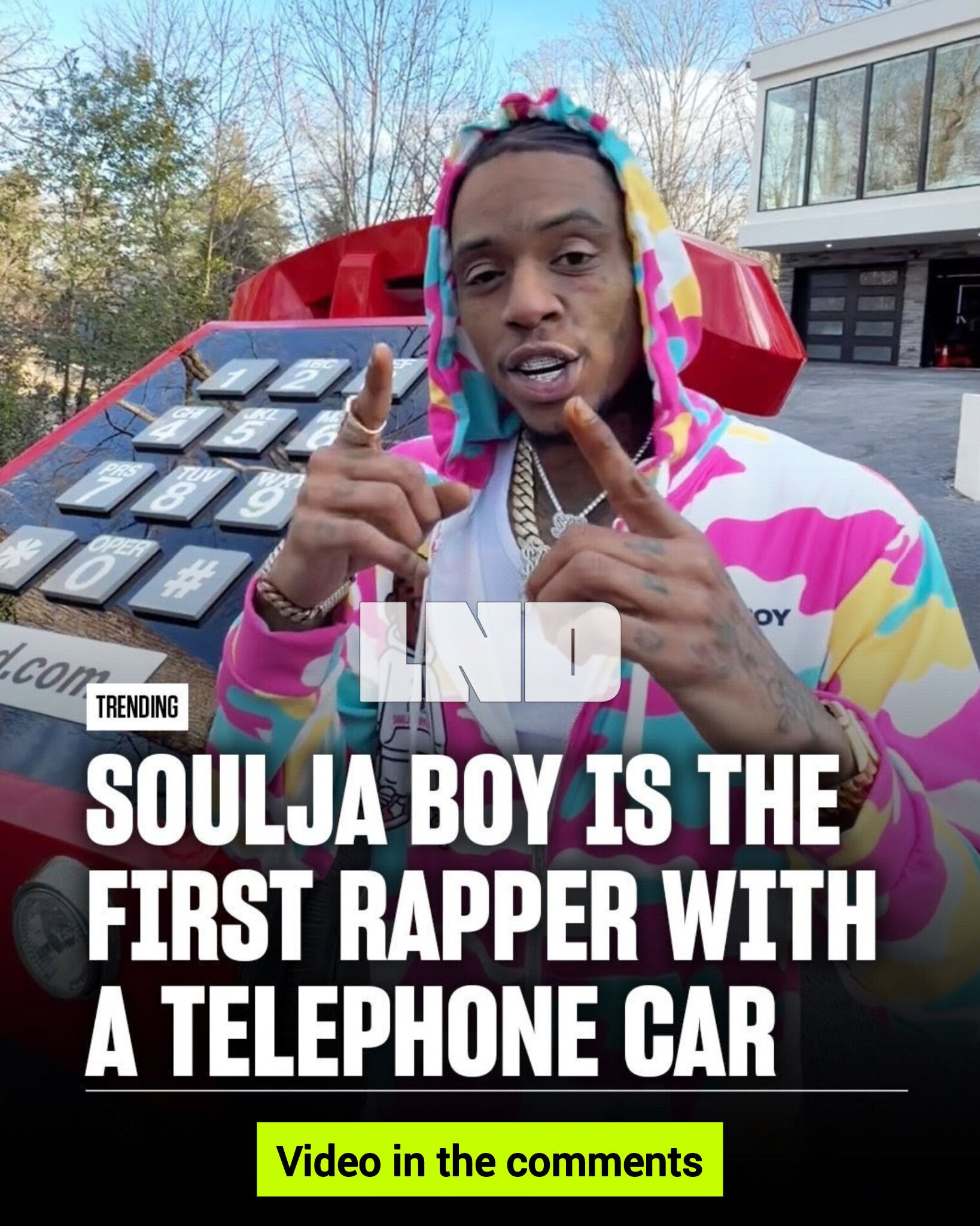 Soulja Boy is the First Rapper with a Telephone Car ?☎️ He 
